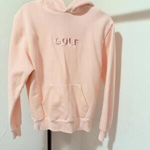 Golf Wang Tyler the Creator Pink Hoodie with Embroidered Logo